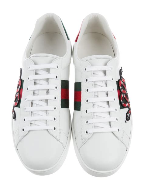 black gucci snake aces|Gucci snake sneakers women's.